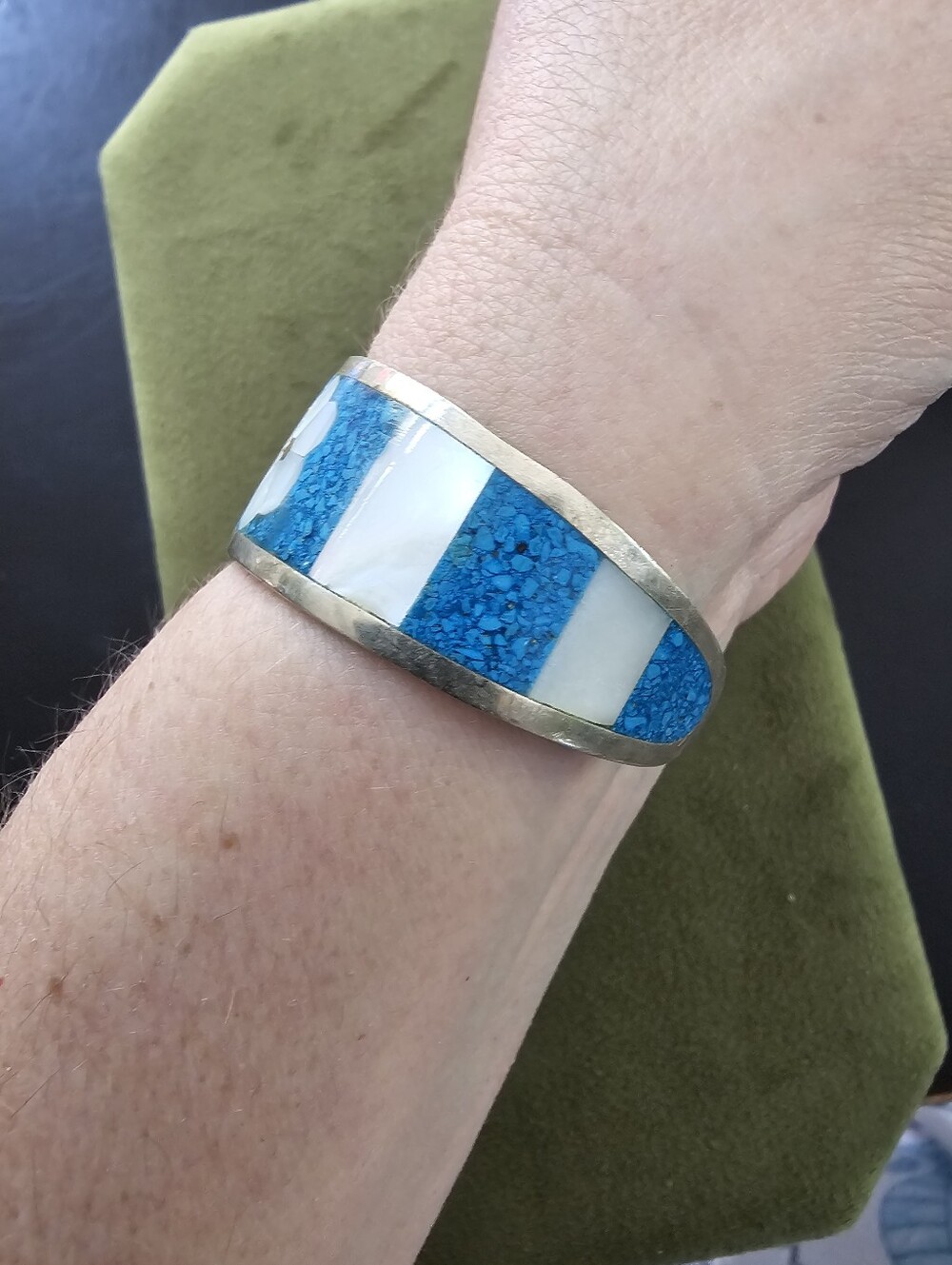 Vintage Alpaca Mexico Silver Cuff Bracelet - Picture 3 of 6